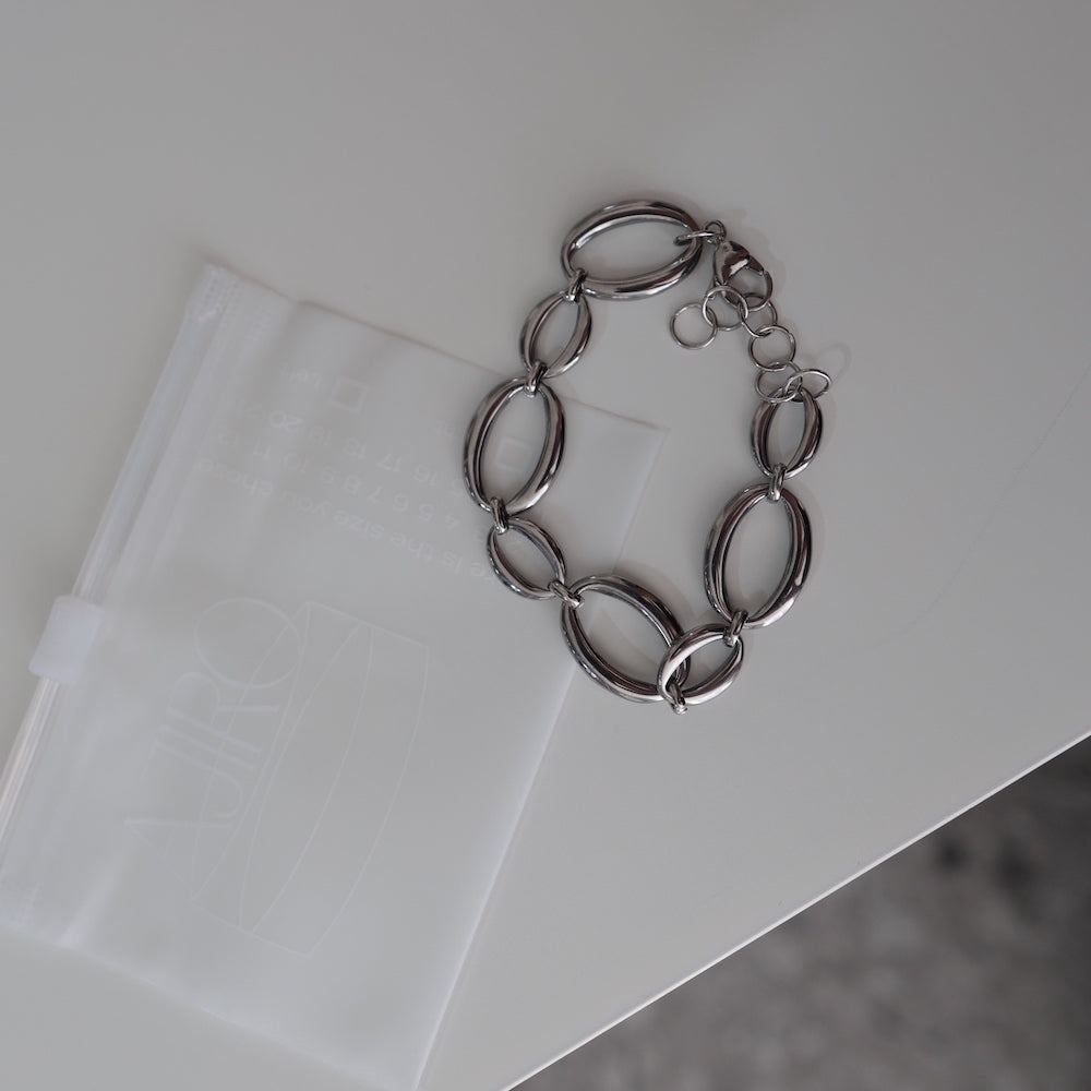 N091 stainless circle bracelet