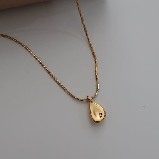 N193 stainless drop necklace