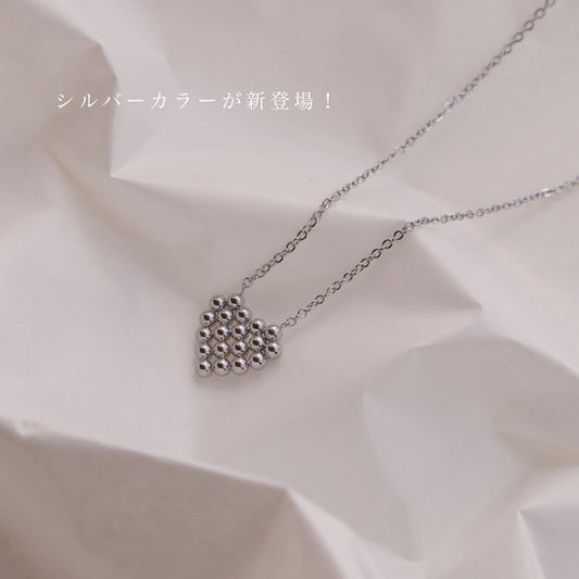 N176 stainless heart motif necklace