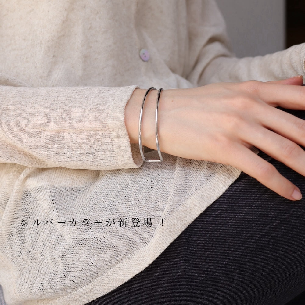 N030 stainless divided bangle