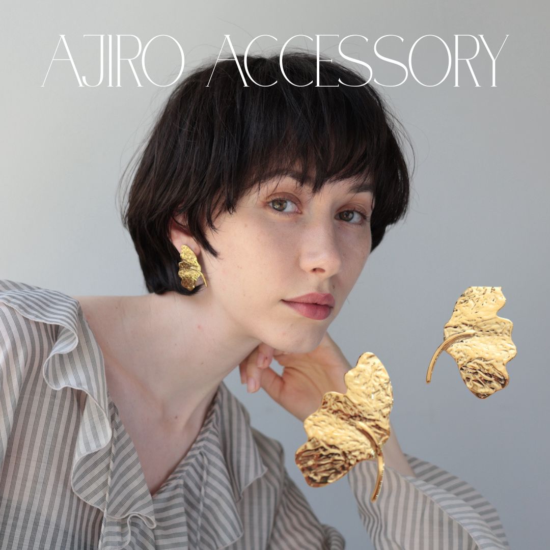 P186 stainless vintage leaf motif pierce